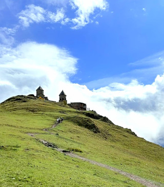 Gergeti Trinity Church in Kazbegi!