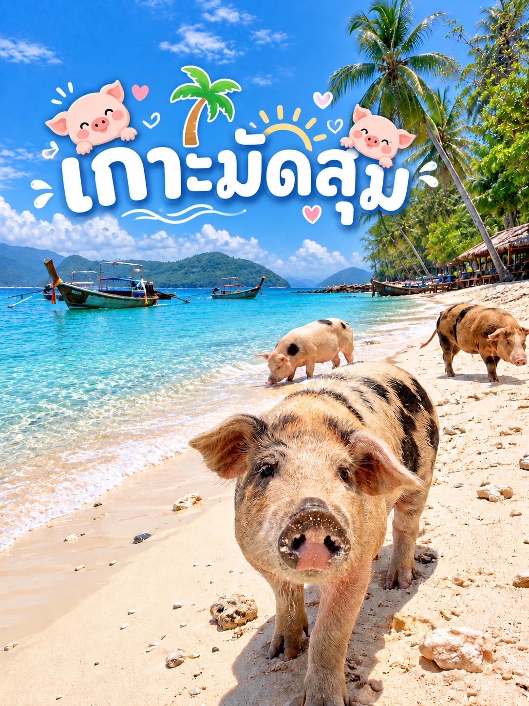 🏝️🩵 เกาะมัดสุม (Koh Madsum) — เกาะหมูสุดน่ารักแห่งสมุย น้ำทะเลใส หาดทรายขาว 