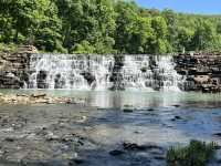 Trail and Camping at Devils Den Ar, USA