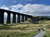 The magnificent Ribblehead Viaduct! 🌼🪻