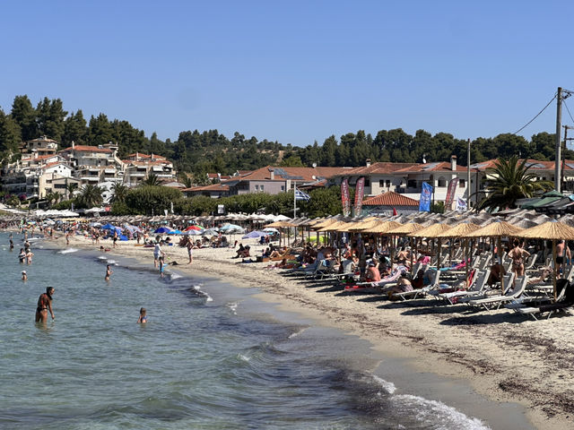 Beach day in Khalkidiki from Thessaloniki