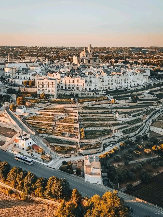 🏡 The White Spiral of Puglia – Locorotondo, Italy