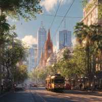 Melbourne After the Rain: Where Trams Meet Time 🚋🌦️