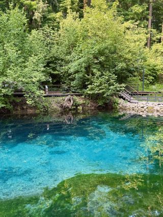 Blue Lakes in Kazan: icy water and a forest park near the city