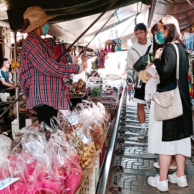 The famous Maeklong Railway Market 