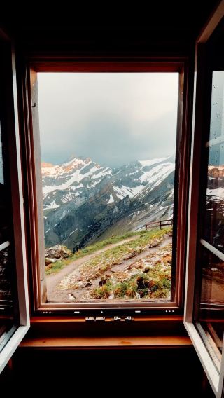 Waking Up to the Splendid View of Schäfler's Mountains, Switzerland