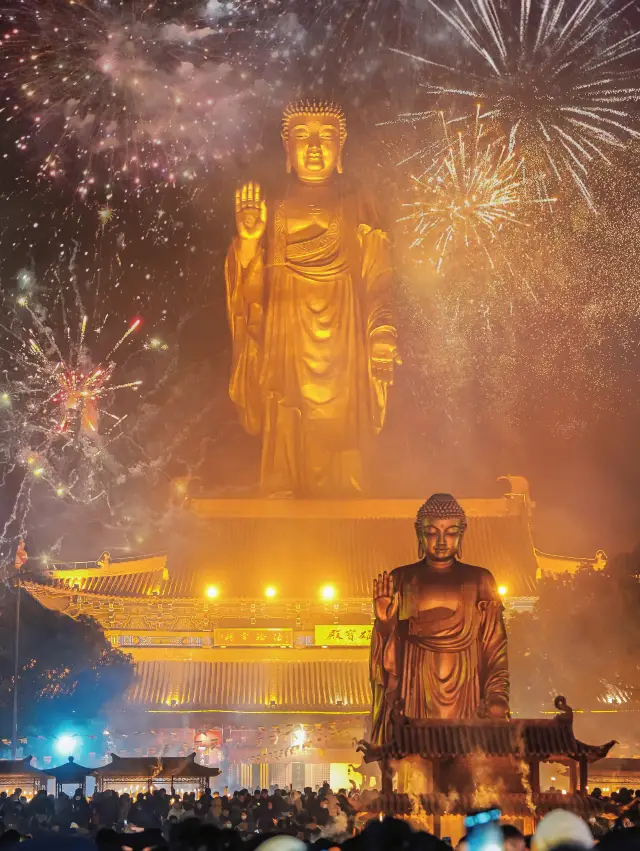 新年接好運 靈山大佛，見者如願以償