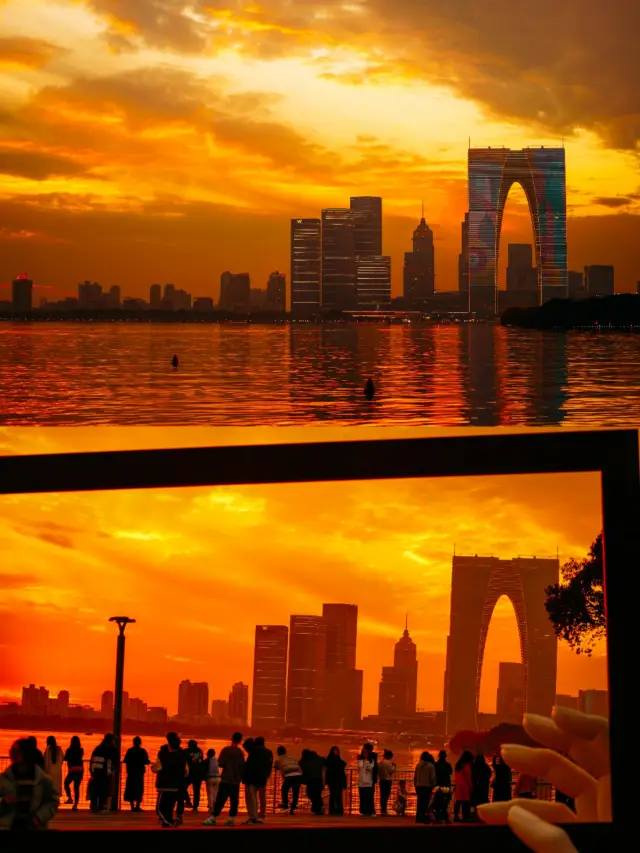 Slow down and chase a sunset at Jinji Lake!