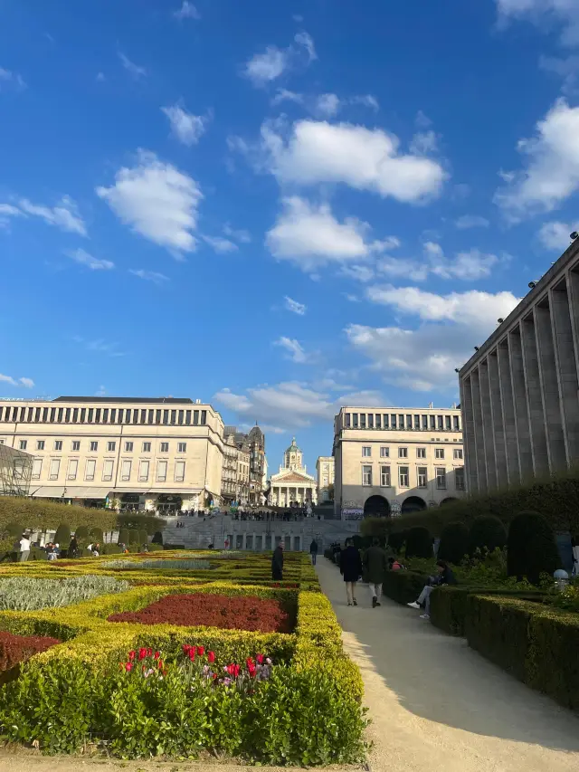 Brussels, Belgium, with its stunning sky and elegant architecture!