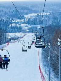 長白山和平滑雪場：冬日運動的理想之選。