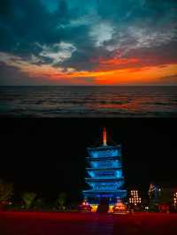 假期遊玩感受唐風之美來啟東東方不夜城。