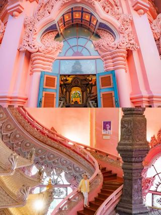 The pink palace in Bangkok is a must-see and is so photogenic!