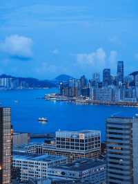 🇭🇰香港的這個藍調時刻封神了‼️真沒白來‼️