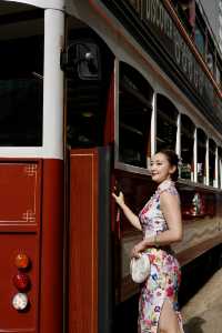 港島電車旗袍遊/回到旗袍搖曳的流金歲月