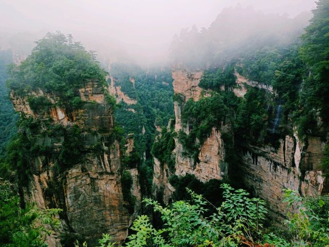 Mist-Kissed Mountains: Wulingyuan's Backpacker Hug