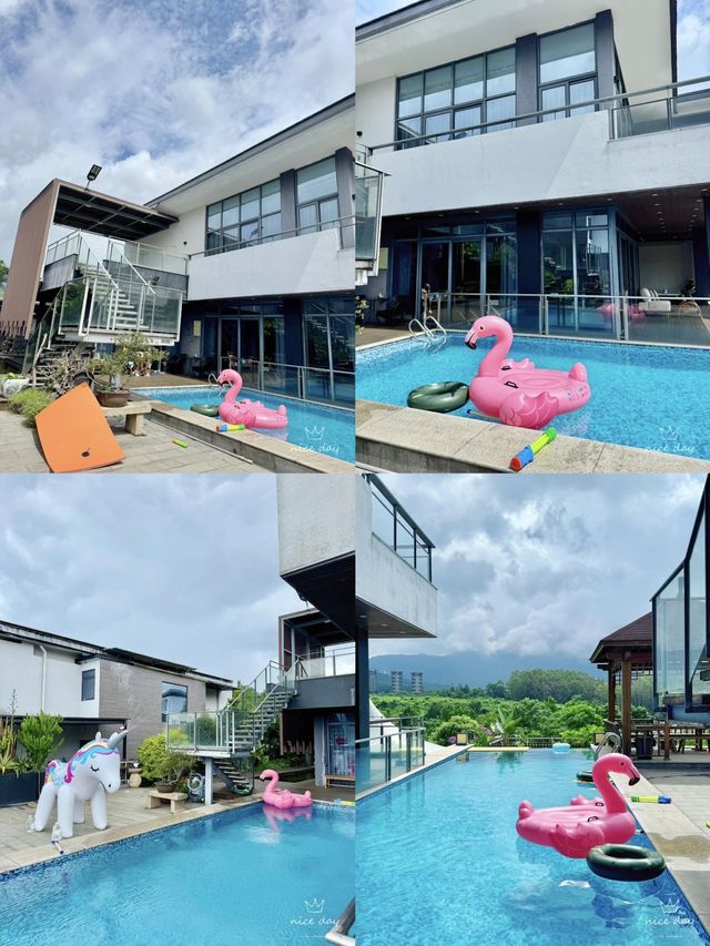 廈門周邊親子度假！長泰山景泳池別墅！夏日玩水自由