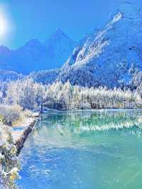畢棚溝闖入初雪後的琉璃仙境