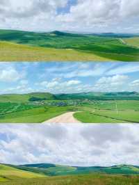 藍天白雲下的童話秘境內蒙古的森林草原童話