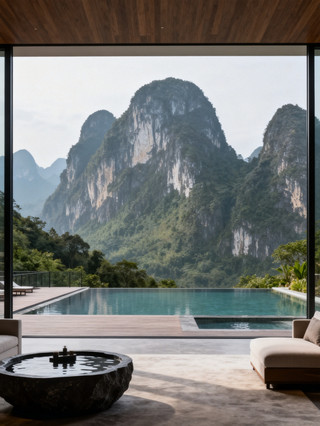 ďťżStayed in a scenic view room next to the Jiuceng Buddhist Pavilion in Hezuo, it was so quiet