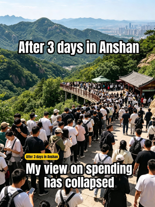 Spent 3 days in Anshan and my perception of spending was shattered