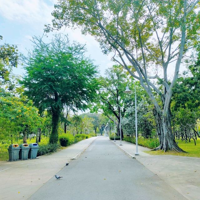 ขับรถไปสวนเบญจกิติ