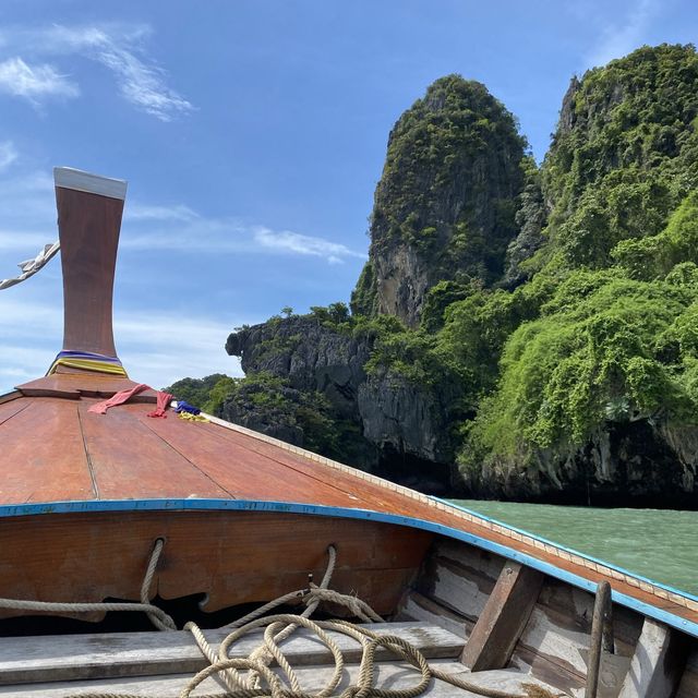 รีวิวการนั่งเรือหางยาวจากอ่าวนางไปหาดไร่เลย์ 🌊🚤