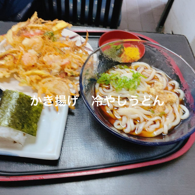 かき揚げ冷やしうどん