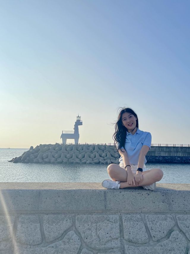 그림 같은 노을과 귀여운 목마등대🐴가 반겨주는 이호테우 해변🌊