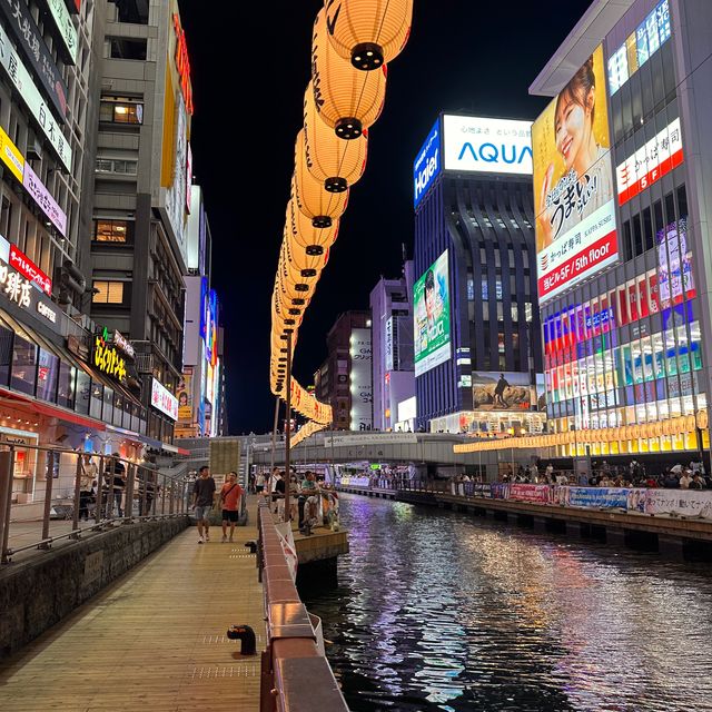 Osaka night lights at the Dotombori
