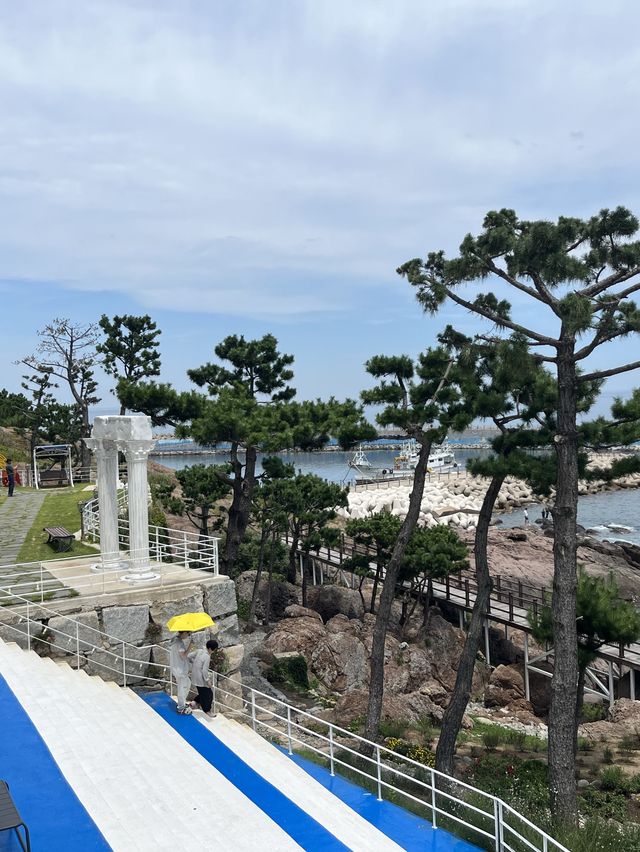 큰 통창이 바다를 가득 담은 오션뷰 카페 [오딘]