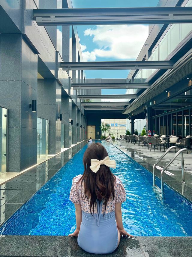 하늘보면서 물놀이 가능한 도심속 힐링신상호텔🫶🏻