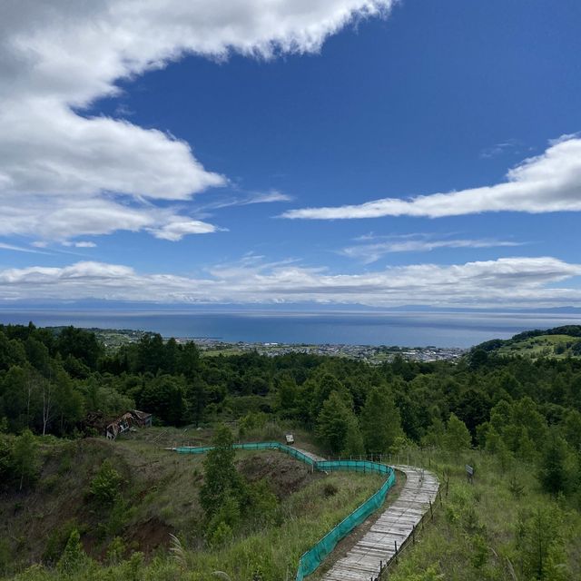 洞爺湖西山麓看大自然力量