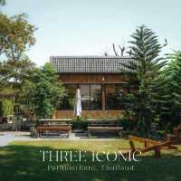 THREE ICONIC คาเฟ่สไตล์ญี่ปุ่นกลางสวน คาเฟ่ปทุมธานี
