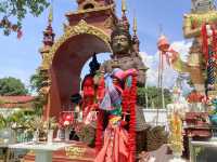 “ไหว้ท้าวเวสสุวรรณ” วัดสันทรายต้นกอก 