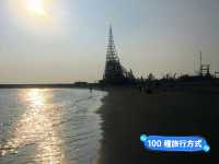 台南-以夕照聞名的月牙海灣：漁光島