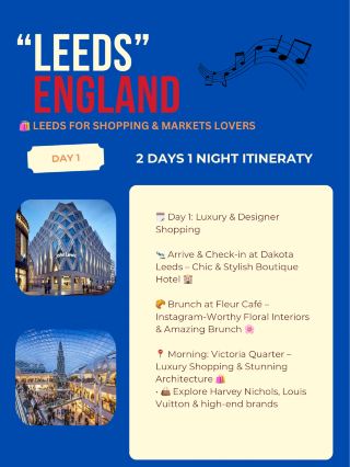 Leeds 2days itinerary 