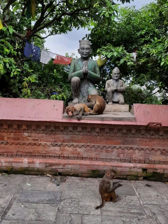 尼泊爾加德滿都著名古跡寺廟景點:猴庙स्वयम्भू महाचैत्य，適合打卡拍照📸祈福