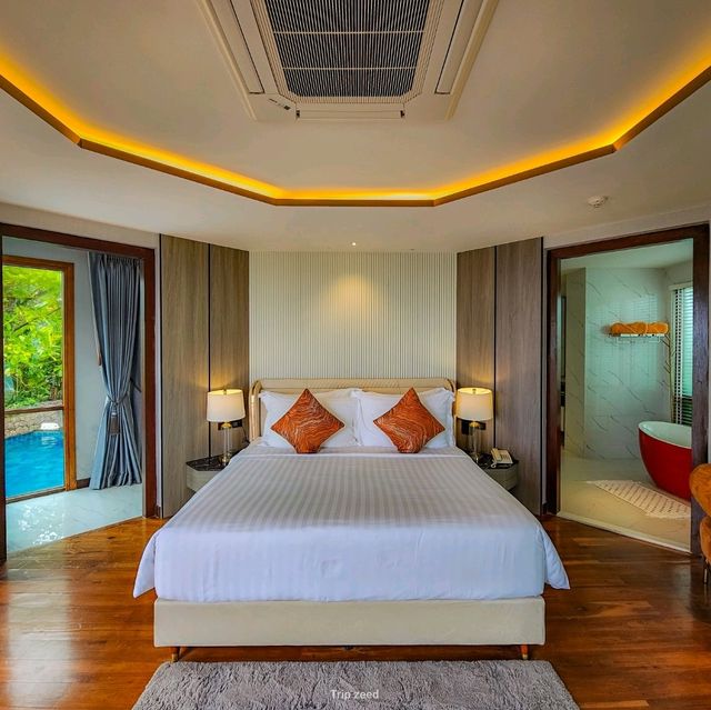 วิลล่า สไตล์ Tropical ริมทะเล ขนอม