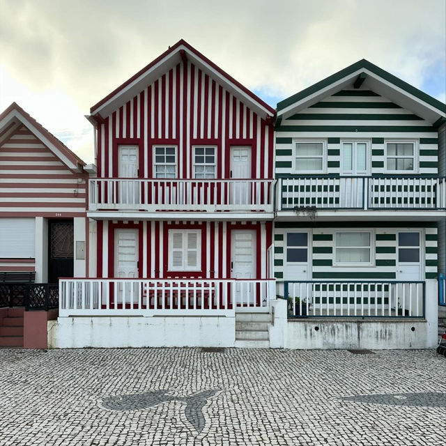 Stripes & Sea Breezes: A Colorful Stroll in Costa Nova
