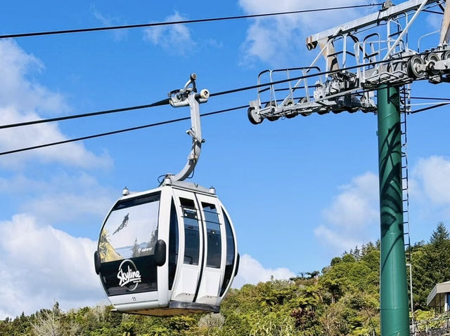 Rotorua Skyline 纜車｜搭上天空電車，俯瞰火山湖與地熱之城的絕美風景