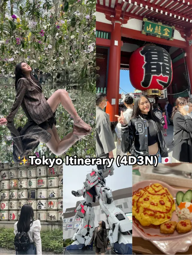 ✨ Tokyo Itinerary (4D3N) 🇯🇵