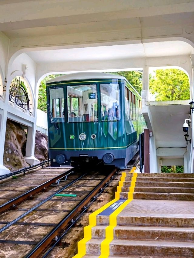 Spectacular view of Hong Kong atop the Peak Tramway