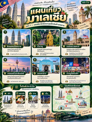 🇲🇾✨ Rencana perjalanan ke Malaysia: Lihat semuanya, cicipi makanan lezat, dan bersenang-senang berbelanja dalam satu perjalanan!