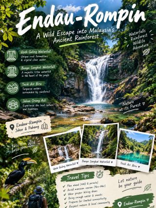 🇲🇾Endau-Rompin: A Wild Escape into Malaysia’s Ancient Rainforest 🌿💦