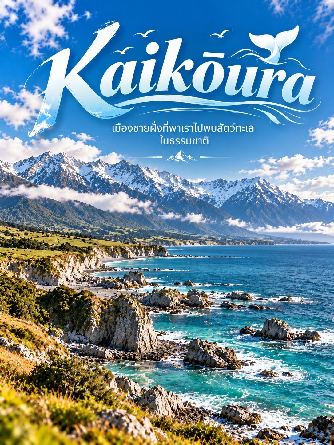 🐋 Kaikōura — เมืองชายฝั่งที่พาเราไปพบสัตว์ทะเลในธรรมชาติ 🌊🇳🇿