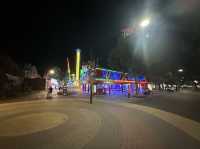 Fun night at the amusement park Prater