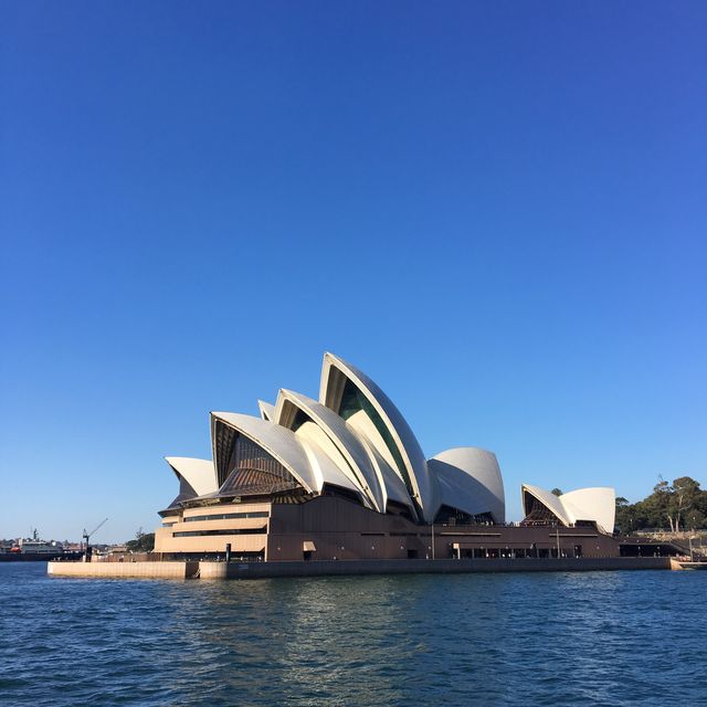 在渡輪上欣賞悉尼歌劇院的美景