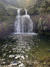 Crossing a waterfall 