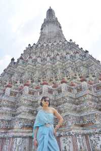 【Travel around the 🌍 world】Bangkok, Thailand 🇹🇭. Photoshoot in Thai costume at the Arun Temple