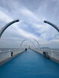 青島在黃島竟然新建了一個新棧橋